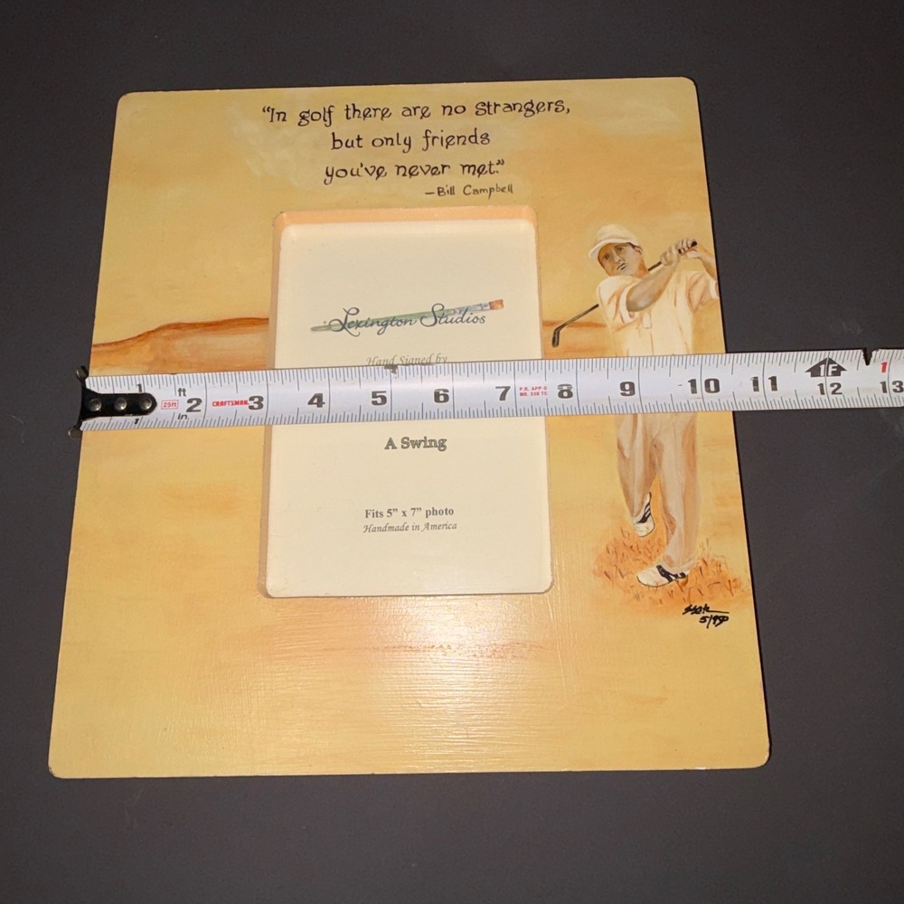 Lexington Studios Sandra Satz A Swing Golf Wood Picture Frame 5x7 Bill Campbell - Picture 14 of 16